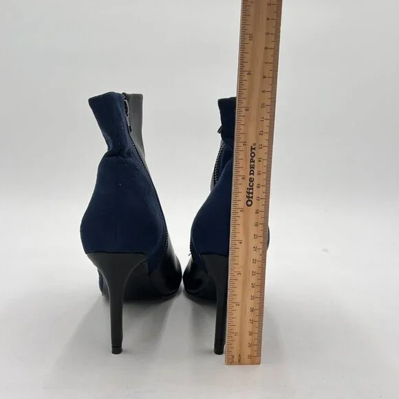 Women Closed Pointy Toe Ankle Boots High Stiletto Heels Patent Leather Booties D - Picture 4 of 6